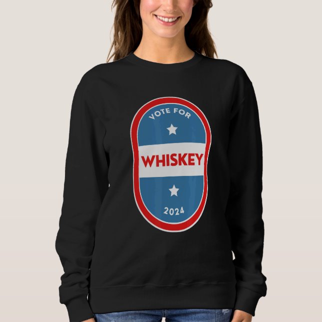 Whiskey  Bartender Political Election Parody 2024 Sweatshirt (Vorderseite)