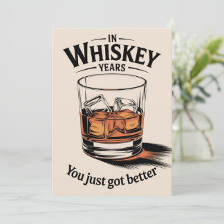 Whiskey Birthday Card Geburtstagskarte für Ihn Vat Einladung