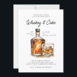 Whiskey Birthday Party Einladung<br><div class="desc">Feiern Sie stilvoll mit dieser massgeschneiderten Whiskey-Geburtstagseinladung. Dieses elegante Aquarellwerk aus einer Whiskey-Flasche und Glas eignet sich perfekt zum Geburtstag eines Meilensteins oder zum Feiern eines Whisky-Fans. Einfach mit Ihren Veranstaltungsdetails personalisieren,  um eine einzigartige und raffinierte Einladung zu schaffen,  die den Ton für Ihren besonderen Tag Set.</div>
