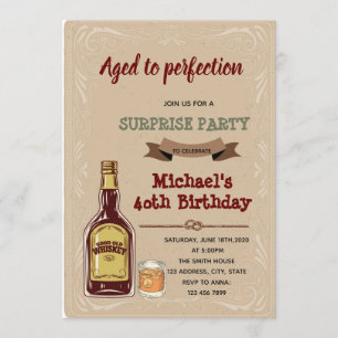 Whiskey bis zur Vollkommenheit Einladung