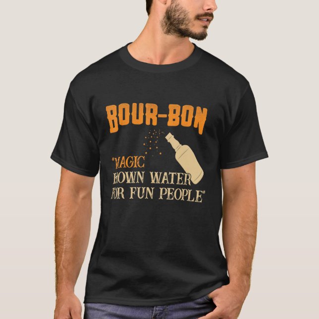 Whiskey Bourbon Definition Magenbraun Wasser für F T-Shirt (Vorderseite)