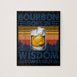 Whiskey Bourbon geht in Weisheit kommt heraus Puzzle