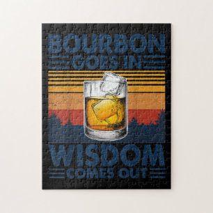 Whiskey  Bourbon Goes in Wisdom Comes Out Puzzle