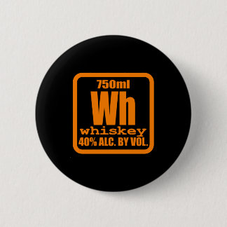 Whiskey Bourbon Hilft Alkohol TShirt Geschenk Button