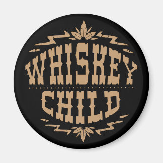 WHISKEY CHILD - Schwarzes Magnet mit Herbsternte L