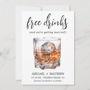 Whiskey Cocktails Drink Foto Trendy Wedding Save The Date