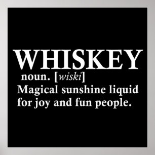 Whiskey Definition Whisky lustige Zitate Poster