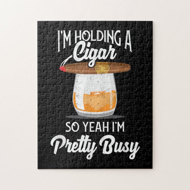 Whiskey, den ich halte, also bin ich Hübsch beschä Puzzle (Vertikal)