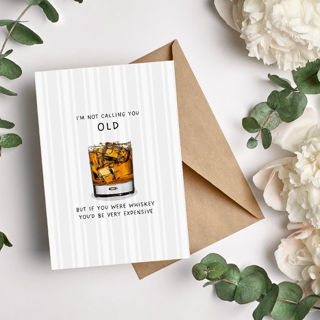 Whiskey Erwachsene Geburtstagskarte Feiertagskarte (Von Creator hochgeladen)