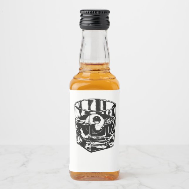 Whiskey Eye Alkoholflaschenetikett (Vorderseite)