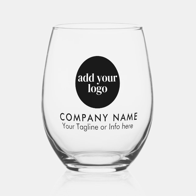 Whiskey für das Logo eines modernen Unternehmens Weinglas Ohne Stiel (Vorderseite)