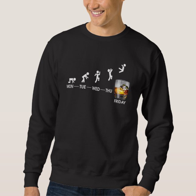 Whiskey für Männer Spaß Sweatshirt (Vorderseite)