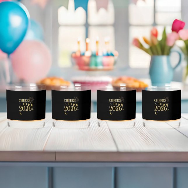 Whiskey Glass 2026 - Elegantes Schwarz & Gold Whiskyglas (Insitu (Baby Party))