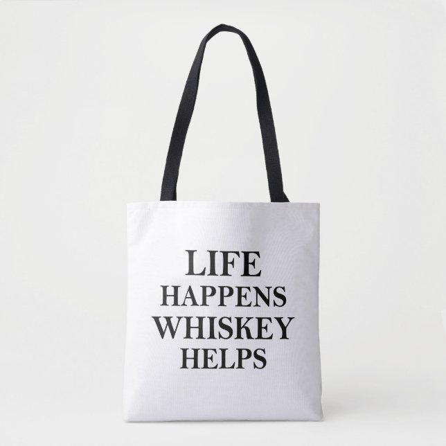 Whiskey hilft witzige Redewendungen (Vorderseite)