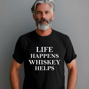 Whiskey hilft witzige Redewendungen T-Shirt