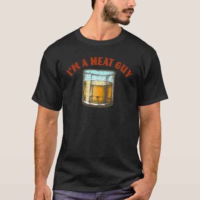 Whiskey Ich bin ein netter Typ Bourbon Old Mohione T-Shirt (Vorderseite)