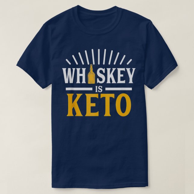 Whiskey ist Keto T-Shirt (Design vorne)