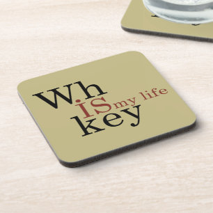 Whiskey ist mein Leben Getränkeuntersetzer