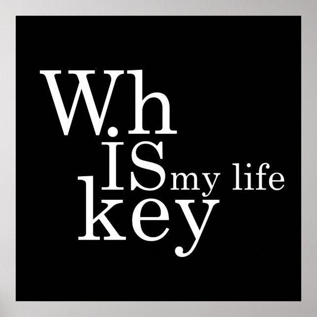 Whiskey ist mein Leben Poster (Vorne)