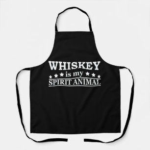 Whiskey ist mein spirituelles Tier lustige Whisky- Schürze