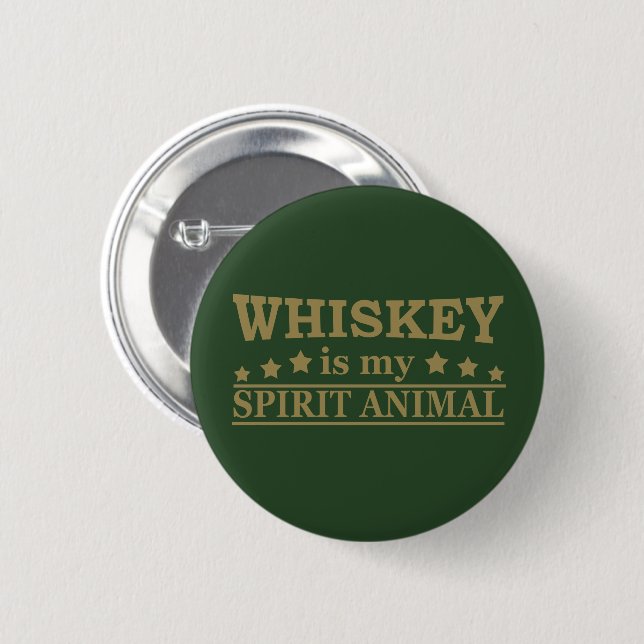 Whiskey ist meine geile Redewendungen mit lustigen Button (Vorne & Hinten)