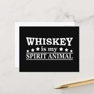 Whiskey ist meine geile Redewendungen mit lustigen Feiertagspostkarte