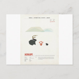 Whiskey Jackalope Postkarte