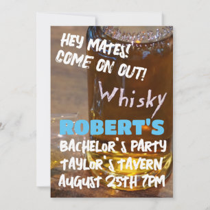 WHISKEY JUNGGESELLEN ABEND EINLADUNGEN
