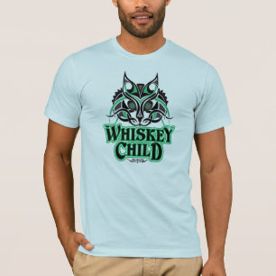 WHISKEY KILD - T - Shirt w/Feline Design