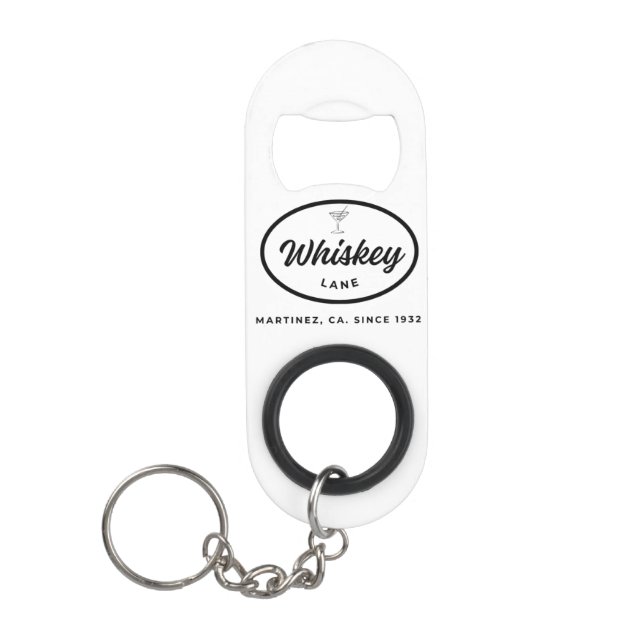Whiskey Lane Retro Logo Bottle Opener Mini Flaschenöffner (Vorderseite)