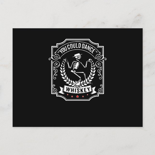 Whiskey Lover | Du könntest Whiskey tanzen Postkarte (Vorderseite)