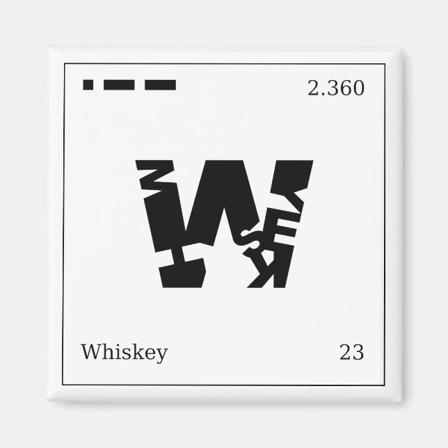 Whiskey Magnet (Vorne)