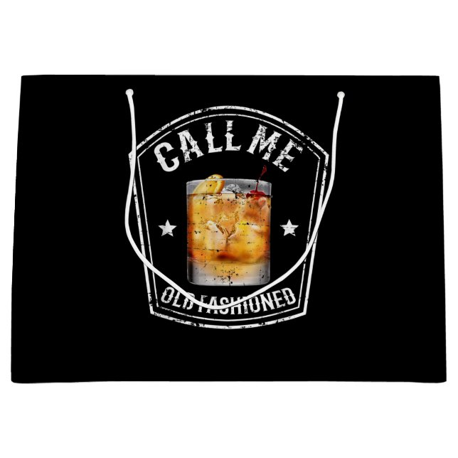 Whiskey nennt mich altmodisch große geschenktüte (Vorderseite)