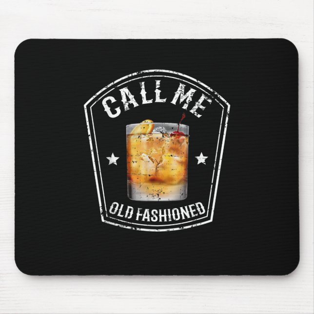 Whiskey nennt mich altmodisch mousepad (Vorne)