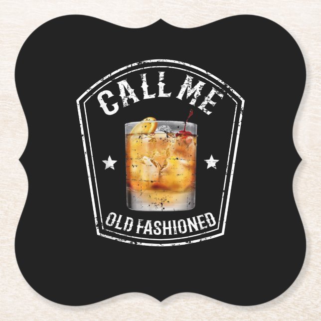 Whiskey nennt mich altmodisch untersetzer (Vorderseite)