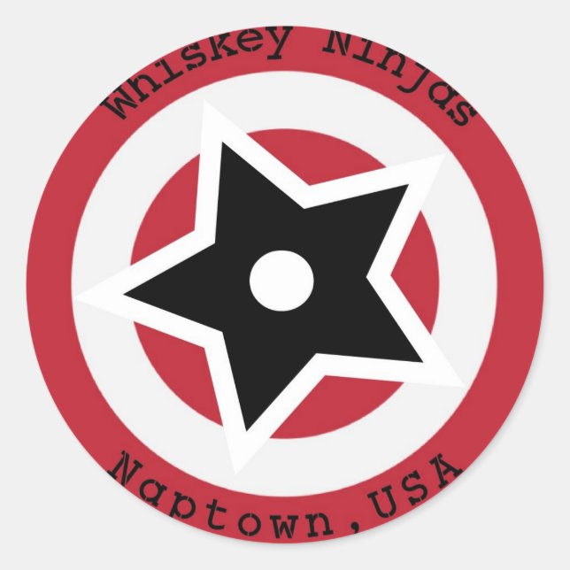 Whiskey Ninjas Sticker (Vorderseite)