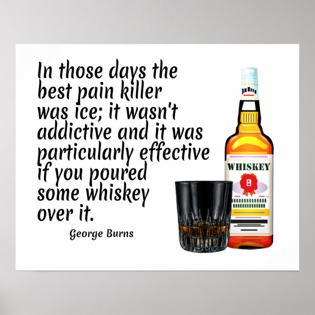 Whiskey Quote Art Print Poster (Vorne)