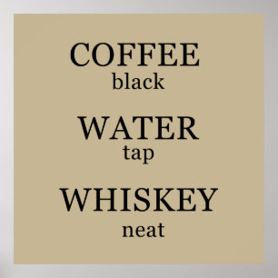 Whiskey-Slogan Poster