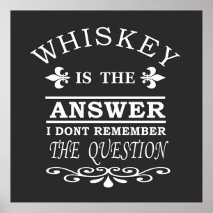 Whiskey-Slogan Poster
