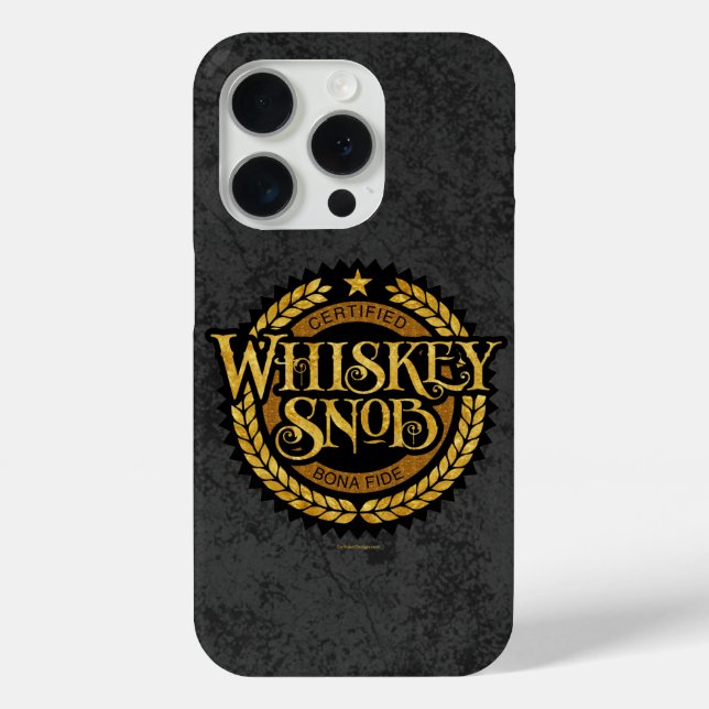 Whiskey Snob Case-Mate iPhone Case (Rückseite)