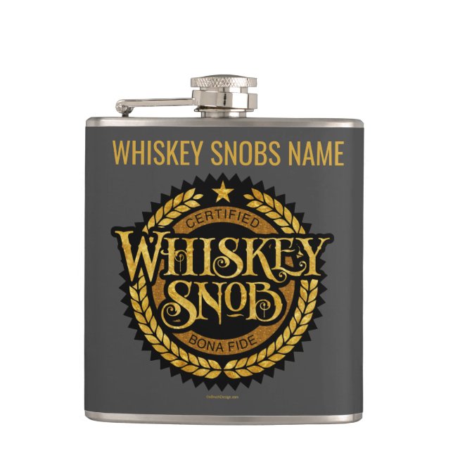 Whiskey Snob Flachmann (Vorderseite)