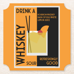 Whiskey Sour Cocktail Untersetzer