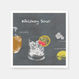 Whiskey Sour Serviette