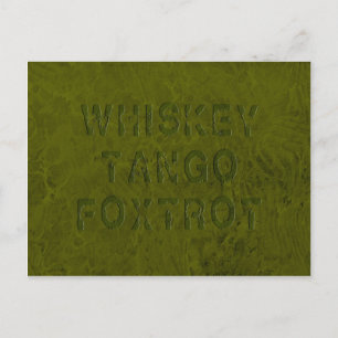 Whiskey Tango Foxtrot Postkarte
