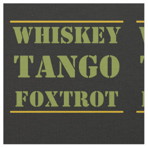 Whiskey Tango Foxtrot WTF Green Camouflage Stoff