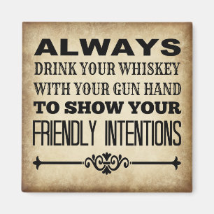 Whiskey trinken magnet
