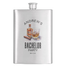 Whiskey und Cigar Moderne Bachelor Party