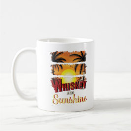 Whiskey und Sonnenschein, orange Sonnenuntergang S Kaffeetasse