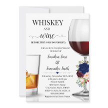 Whiskey und Wein, bevor ich Paare Dusche