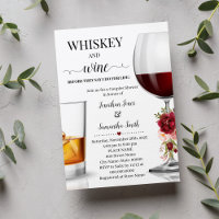 Whiskey und Wein bevor ich Paare Dusche.